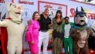 File Photo: Vanessa Bayer, Dwayne Johnson, Jameela Jamil and Kevin Hart attend a premiere screening for 