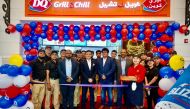 Anil Abraham CEO of Al Majed Jawad,  Anish Varghese Operation Manager of Dairy Queen Qatar,  Jabeer Seiyed Senior Finance Manager of Al Majed Jawad, and  Nidin Chandran, Marketing Manager of Al Majed Jawad, along with DQ Qatar team during the opening of their eighth outlet in Qatar. 