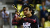 India's Neeraj Chopra in action during the men's javelin throw at the Diamond League in Lausanne, Switzerland, on August 26, 2022.     REUTERS/Arnd Wiegmann