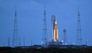 NASA's next-generation moon rocket, the Space Launch System (SLS) with the Orion crew capsule perched on top, stands on launch complex 39B as it is prepared for launch for the Artemis 1 mission at Cape Canaveral, Florida, on September 3, 2022. REUTERS/Steve Nesius