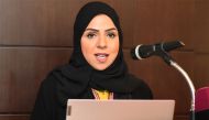 Dr. Kholoud Al Mutawaa speaks at the event. Photo: Abdul Basit