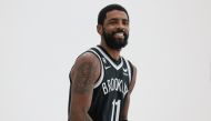 Brooklyn Nets guard Kyrie Irving during media day at HSS Training Center in Brooklyn, NY, US, on September 26, 2022. (Vincent Carchietta-USA TODAY Sports via Reuters)