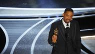 Will Smith wins the Oscar for Best Actor in 'King Richard' at the 94th Academy Awards in Hollywood, Los Angeles, California, US, on March 27, 2022. (REUTERS/Brian Snyder)