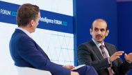 Minister of State for Energy Affairs and President and CEO of QatarEnergy, H E Eng. Saad bin Sherida Al Kaabi, during the panel discussion at the Energy Intelligence Forum in London on October 6, 2022.