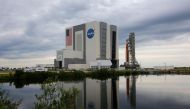 The giant Artemis 1 moon rocket is rolled back to the Vehicle Assembly Building off its lauchpad, after postponing the much-anticipated mission a third time due to the arrival of Hurricane Ian and other technical problems, in Cape Canaveral, Florida, US September 27, 2022.  File Photo / Reuters
