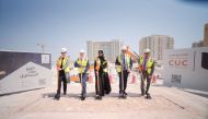 City University College and Ulster University officials at the groundbreaking of new CUC campus in Lusail. 