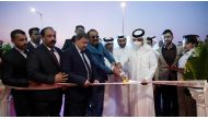 Sheikh Hamad Jassim Nasser Jassim Al Thani and others inaugurating the new outlet. 