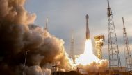 Boeing's CST-100 Starliner capsule launches aboard a United Launch Alliance Atlas 5 rocket on a second un-crewed test flight to the International Space Station, at Cape Canaveral, Florida, US, May 19, 2022. (REUTERS/Steve Nesius)