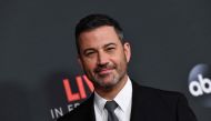 In this file photo taken on August 07, 2019, US television host Jimmy Kimmel arrives for 'An Evening With Jimmy Kimmel' at the Roosevelt hotel in Hollywood. (AFP/Chris Delmas)