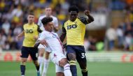 Crystal Palace's Chris Richards (left) in action with Oxford United's Gatlin O'Donkor. (Reuters/Matthew Childs)