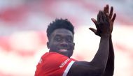 Bayern Munich's Alphonso Davies. (REUTERS/Andreas Gebert)