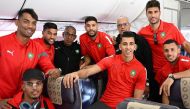 Players and officials of the Morrocan national team head to Qatar for the FIFA World Cup 2022. PIC: Équipe du Maroc @TWITTER 