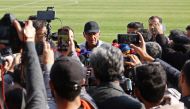 Iran coach Carlos Queiroz speaks to media ahead of their departure to Qatar. REUTERS 