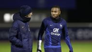 November 15, 2022 France's Christopher Nkunku during training REUTERS/Benoit Tessier