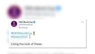 A screengrab of FIFA World Cup's tweet on its official Twitter account