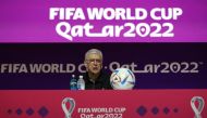 FIFA Chief of Global Football Development Arsene Wenger during a press conference of the Technical Study Group at the Main Media Center, Doha, Qatar, on November 19, 2022. REUTERS/Matthew Childs