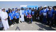 Minister of Public Health H E Dr. Hanan Mohamed Al Kuwari; Director General of WHO Dr. Tedros Adhanom Ghebreyesus; Secretary General of Supreme Committee for Delivery and Legacy Hassan Al Thawadi; and other officials and participants at 'Walk the Talk: Health for All Challenge' in Doha yesterday. PIC: Rajan Vadakkemuriyil