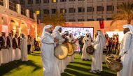 Fans celebrate FIFA World Cup Qatar 2022 ahead of the tournament. 