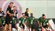 Saudi Arabia coach Herve Renard during a training session. Reuters