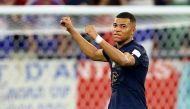 France's Kylian Mbappe celebrates after the FIFA World Cup Qatar 2022 Group D match against Denmark at Stadium 974, Doha, Qatar, on November 26, 2022.  REUTERS/Hannah Mckay