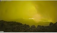 Lava is seen at Mauna Loa's summit region during an eruption as viewed by a remote camera of the US Geological Survey in Hawaii, US, on November 27, 2022. USGS/Handout via REUTERS