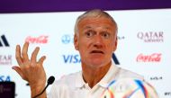 November 29, 2022 France coach Didier Deschamps during the press conference REUTERS/Gareth Bumstead