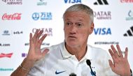 France's coach Didier Deschamps attends a press conference at the Qatar National Convention Center (QNCC) in Doha on November 29, 2022, on the eve of the Qatar 2022 World Cup football match between Tunisia and France. (Photo by FRANCK FIFE / AFP)