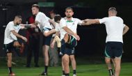 Australia players in action during a training session at the Aspire Zone. AFP