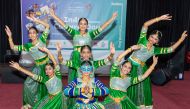 Children perform during Indian community day event. 