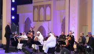 Artistes performing during an event at Darb Al Saai.