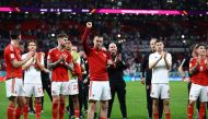 November 30, 2022 Wales manager Rob Page, Gareth Bale and Joe Rodon look dejected after the match as Wales are eliminated from the World Cup REUTERS/Lee Smith