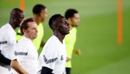 Senegal's Edouard Mendy during training at the  Al Duhail Sports Club 2, Doha, Qatar, on  December 3, 2022.  REUTERS/Hannah Mckay