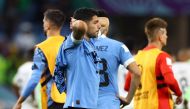 Uruguay's Luis Suarez looks dejected after the FIFA World Cup Qatar 2022 - Group H match against Ghana as Uruguay are eliminated from the World Cup at the Al Janoub Stadium, Al Wakrah, Qatar, on December 2, 2022. REUTERS/Siphiwe Sibeko