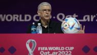 FIFA Chief of Global Football Development Arsene Wenger during a FIFA World Cup Qatar 2022 Technical Study Group Press Conference at the Main Media Center, Doha, Qatar , on November 19, 2022.   REUTERS/Matthew Childs
