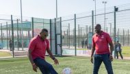 Marcel Desailly and Yaya Toure (right). 