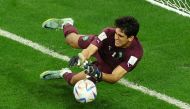 Morocco's Yassine Bounou saves a penalty missed by Spain's Carlos Soler during the FIFA World Cup Qatar 2022 Round of 16 match against Spain at the Education City Stadium, Al Rayyan, Qatar, on December 6, 2022.  REUTERS/Lee Smith