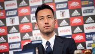 Japan's player Maya Yoshida attends a press conference in Narita, Chiba prefecture in Narita on December 7, 2022, following their loss in the second round of the 2022 World Cup in Qatar. (Photo by Yuichi YAMAZAKI / AFP)