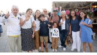 Football fans visiting Katara.