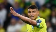 Brazil's Thiago Silva reacts during the Qatar World Cup quarter-final match between Croatia and Brazil at the Education City Stadium on December 9, 2022. (REUTERS/Annegret Hilse)