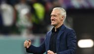 France coach Didier Deschamps celebrates after the FIFA World Cup Qatar 2022 quarter-final match against England as France progress to the semi-finals at the Al Bayt Stadium in Al Khor on December 10, 2022.  REUTERS/Dylan Martinez 