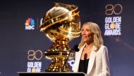 Hollywood Foreign Press Association (HFPA) President Helen Hoehne speaks during the 80th Annual Golden Globe Awards Nominations announcement in Beverly Hills, California, US, on December 12, 2022. REUTERS/Mario Anzuoni
