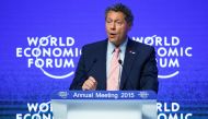 File Photo: Seth Berkley, CEO of Gavi Alliance speaks during the session 'Rising to a Global Challenge: The 15th Anniversary of Gavi' in the Swiss mountain resort of Davos January 22, 2015. (REUTERS/Ruben Sprich)