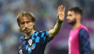 December 13, 2022 Croatia's Luka Modric waves to the fans after the match as Croatia are eliminated from the World Cup REUTERS/Carl Recine