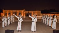 Children taking part in a cultural show during the D’reesha Festival.