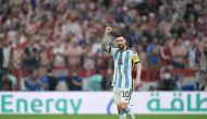 Argentina's Lionel Messi during the FIFA World Cup Qatar 2022 semi-final match against Croatia at the Lusail Stadium on December 13, 2022. (Reuters)