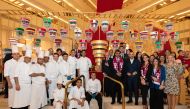 Sheraton Grand Doha Resort & Convention Hotel staff during Qatar National Day celebrations.