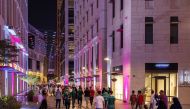 A view of a street in Msheireb Downtown Doha during the World Cup. 