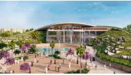 An artist's impression of the pavilion for EXPO 2023.