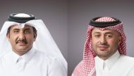 Ahlibank Chairman Sheikh Faisal bin AbdulAziz bin Jassem Al Thani (left) and Ahlibank CEO Hassan Ahmed AlEfrangi