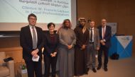 Officials at the second Clinton W Francis Lecture in Legal Professionalism hosted by HBKU's College of Law.